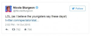 Sturgeon Tweet